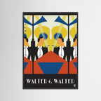 Walter and Walter Art Deco Art Print by ATADesigns