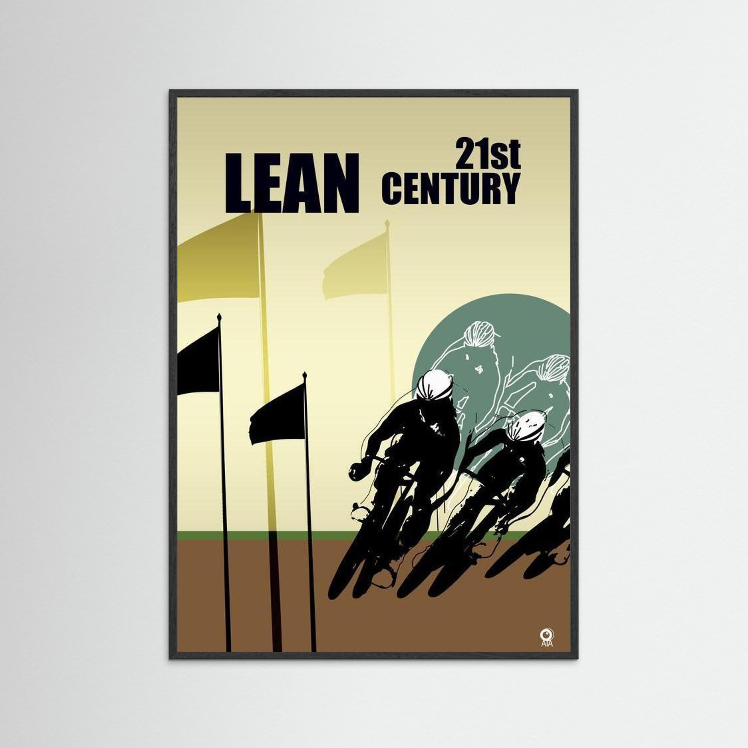 Lean Race Sport Art Print