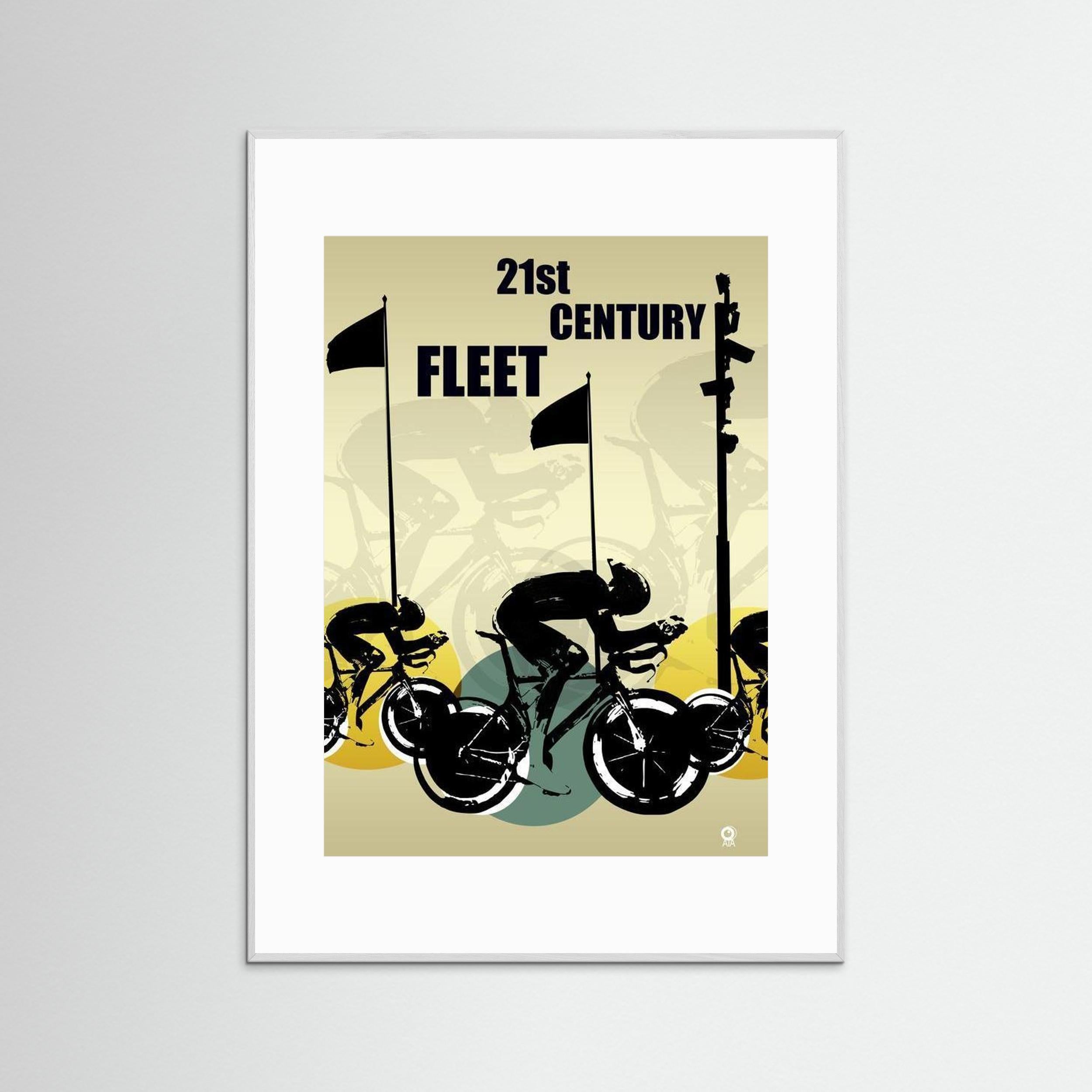 Cyclist Fleet Sport Art Print