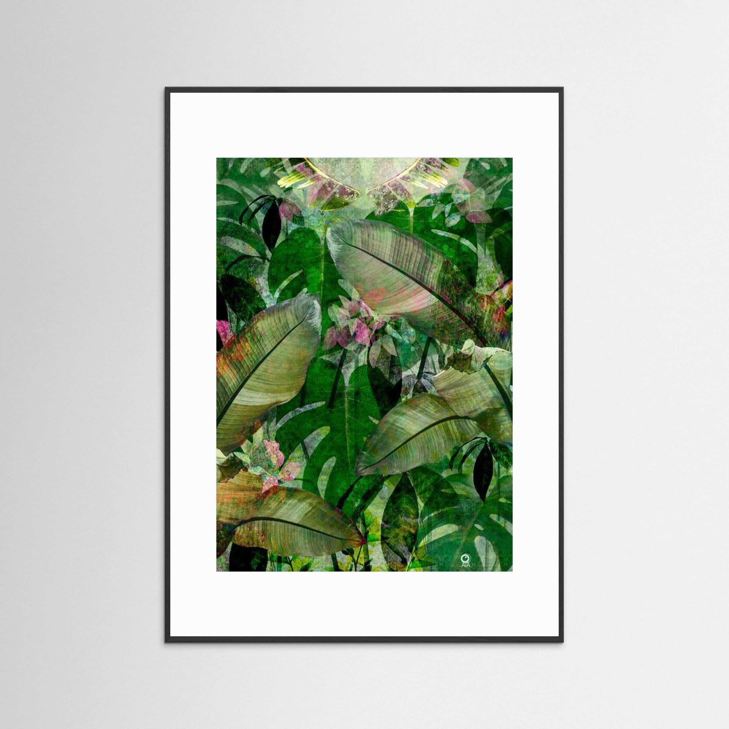 Tropical Leaves Drop Art Print