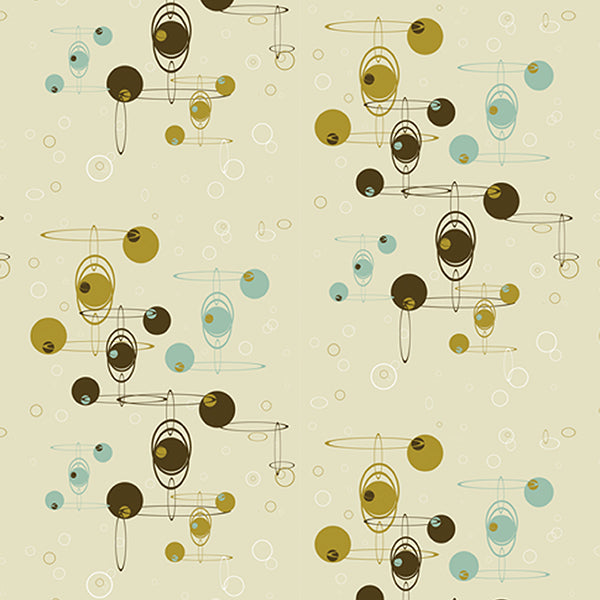 Baubles N Circles Wallpaper (green) by ATADesigns