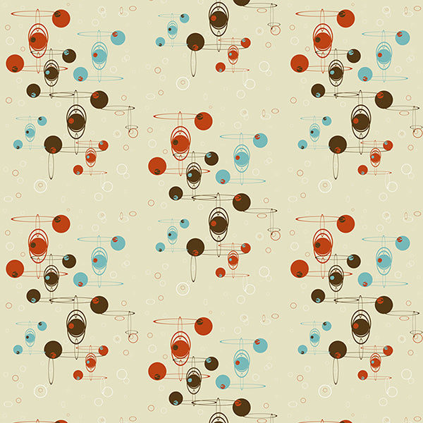 Baubles N Circles Wallpaper (red) by ATADesigns