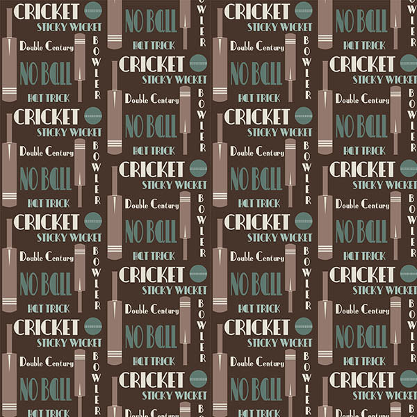 Cricket Words Wallpaper (brown) by ATADesigns