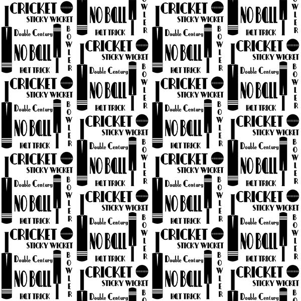 Cricket Words Wallpaper (black and White) by ATADesigns
