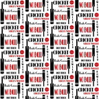 Cricket Words Wallpaper (black-red) by ATADesigns