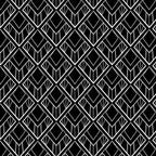 Diamond-Cut Art Deco Wallpaper (black) by ATADesigns