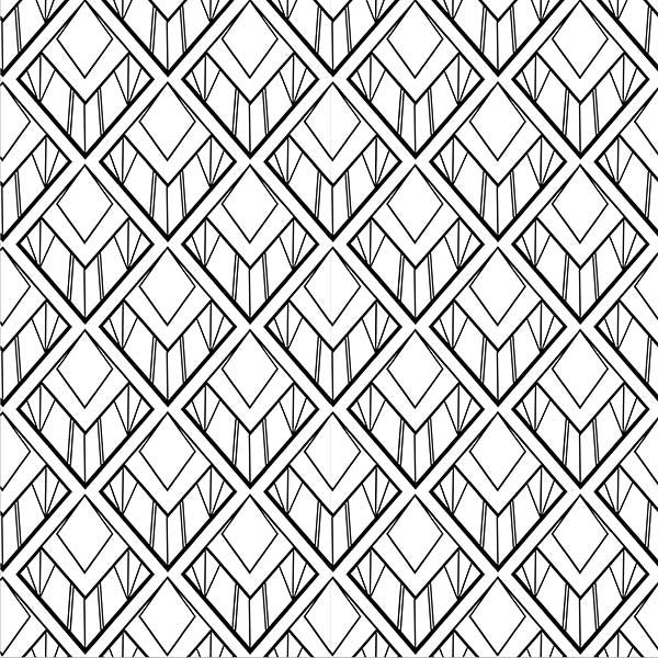Diamond-Cut Art Deco Wallpaper (original) by ATADesigns