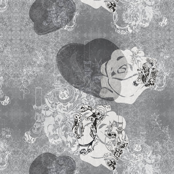 Edward Bowler Wallpaper (grey) by ATADesigns