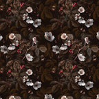 Kews Leafy Florals Wallpaper (brown) by ATADesigns