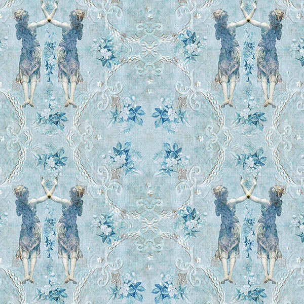 Lace Ladies Wallpaper (blue) by ATADesigns