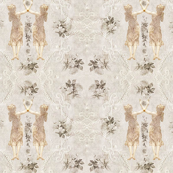 Lace Ladies Wallpaper (buff) by ATADesigns