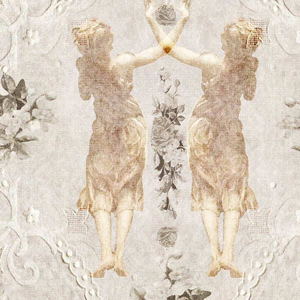 Lace Ladies Wallpaper (buff)