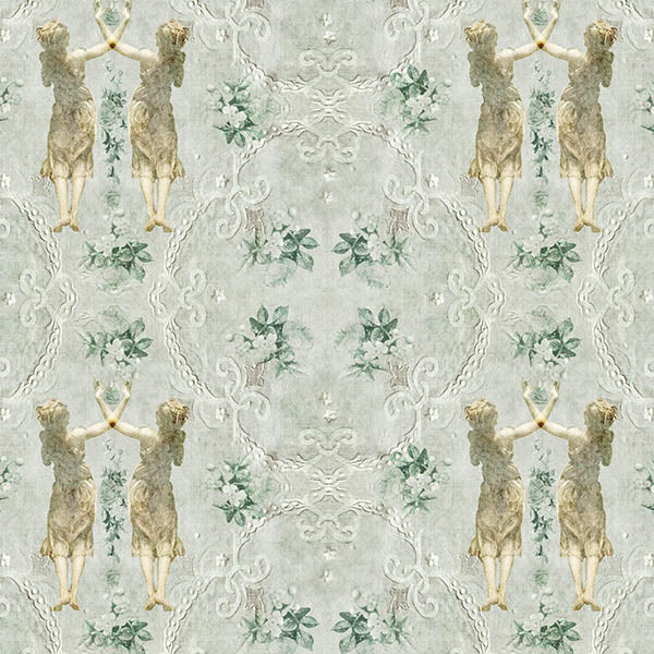 Lace Ladies Wallpaper (green) by ATADesigns