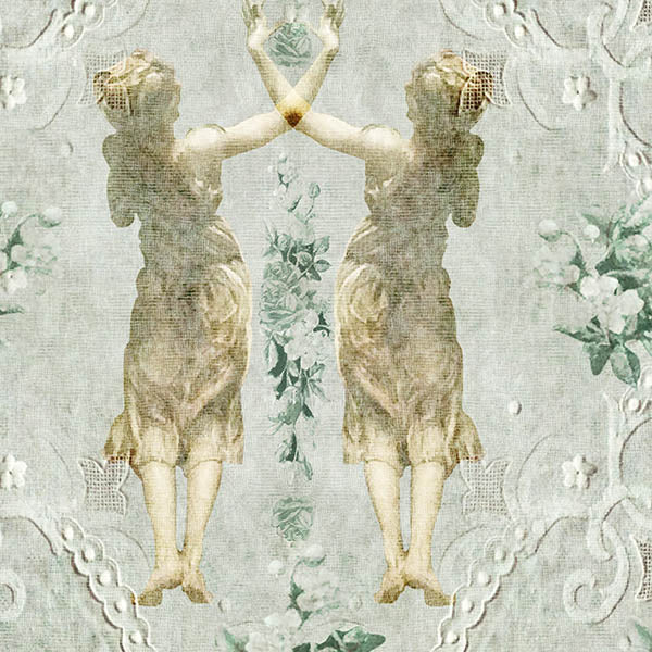Lace Ladies Wallpaper (green) by ATADesigns