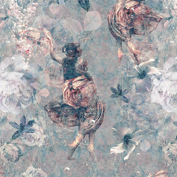 Ladies of Fleur Wallpaper (boutique-green) by ATADesigns