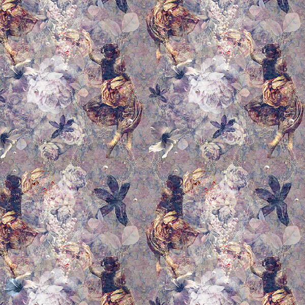 Ladies of Fleur Wallpaper (hint of purple) by ATADesigns