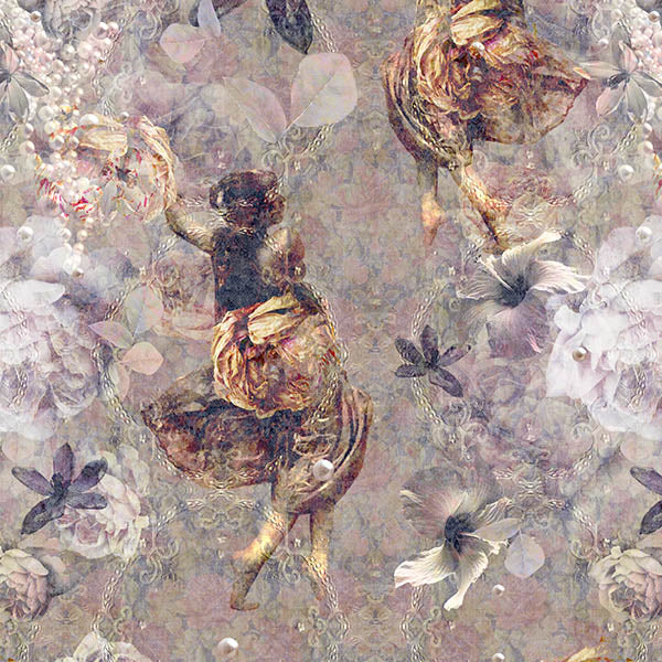 Ladies of Feur Wallpaper (warm-stone) by ATADesigns
