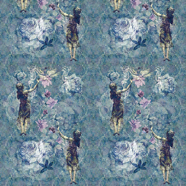 Pearlescent Ladies Wallpaper (boutique-blue) by ATADesigns