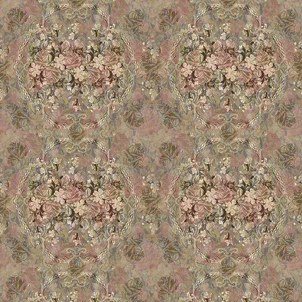 Vintage Floral Wallpaper by ATADesigns