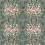 Vintage Floral Wallpaper by ATADesigns