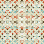 Abstract Floral Wallpaper (buff) by ATADesigns