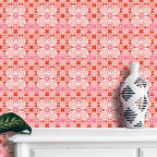 Abstract Flowers Wallpaper 3 (pink) by ATADesigns