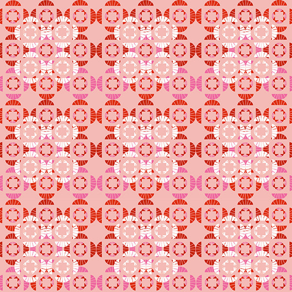 Abstract Floral Wallpaper (pink) by ATADesigns