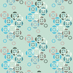 Abstract Floral Wallpaper 4 (blue) by ATADesigns