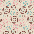 Abstract Floral Wallpaper (biscuit) by ATADesigns