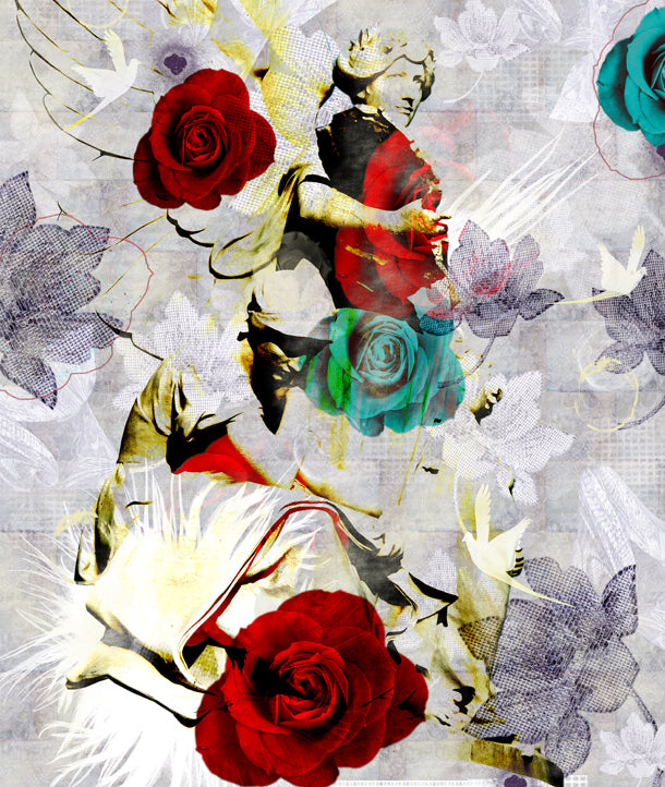 Angel Among Roses Mural