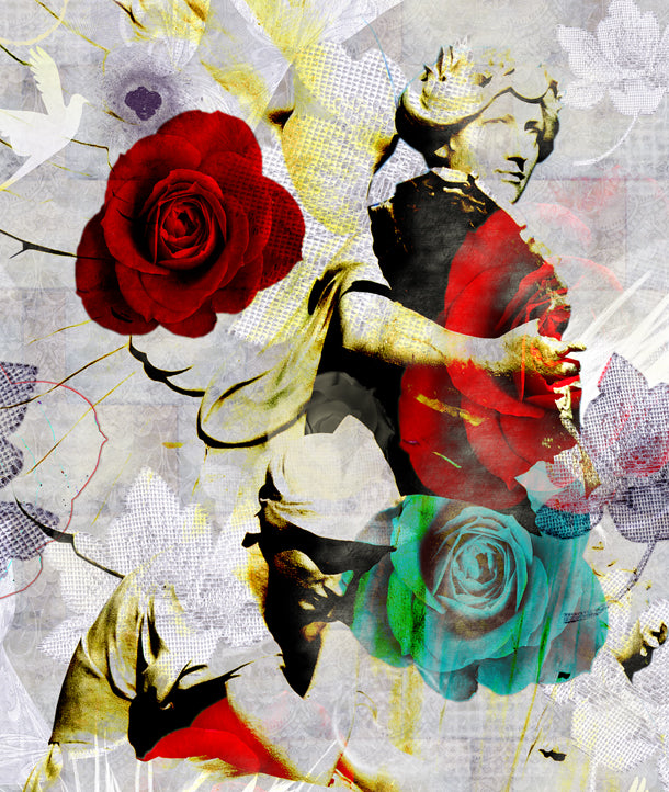 Angel Among Roses Mural