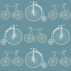 Bicycles Wallpaper (blue) by ATADesigns
