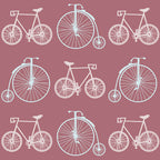 Bicycles Wallpaper (pink) by ATADesigns