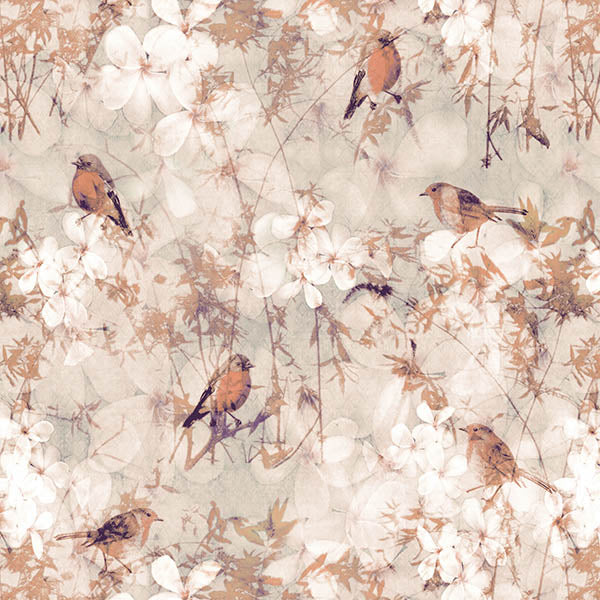 Birds Wallpaper 2 (coffee) by ATADesigns