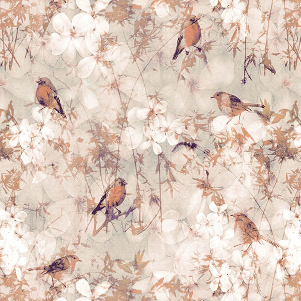 Birds Wallpaper 2 (coffee) by ATADesigns