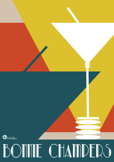 Bonnie Champers Art Deco Art Print