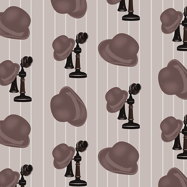 Bowler Phone Wallpaper (brown) by ATADesigns