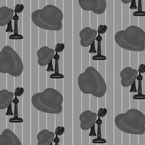 Bowler Phone Wallpaper (light-grey) by ATADesigns