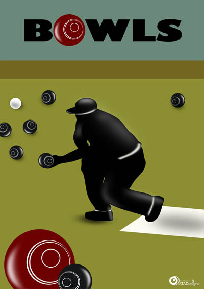 Bowls Sport Art Print 2