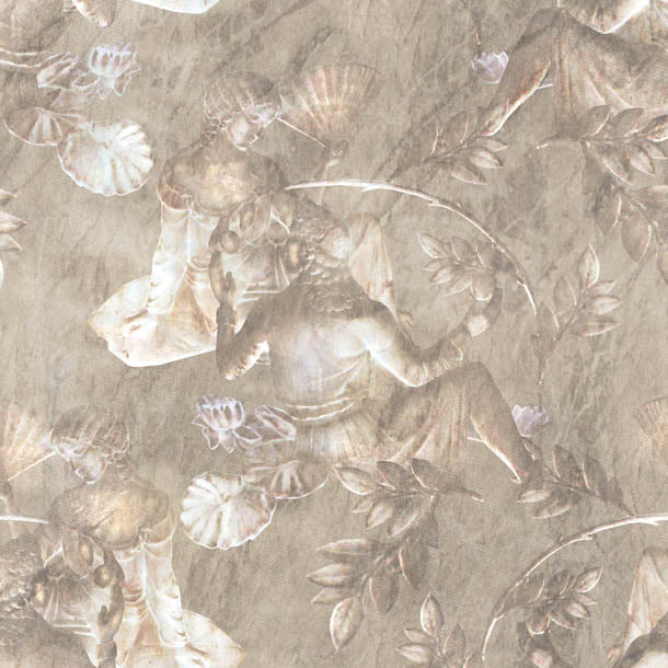 Charles and Nell Wallpaper (pearl)Funky Abstract Wallpaper by ATADesigns