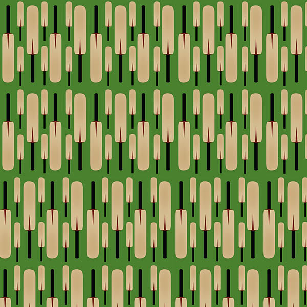 Cricket Bat Wallpaper (pine-green) by ATADesigns