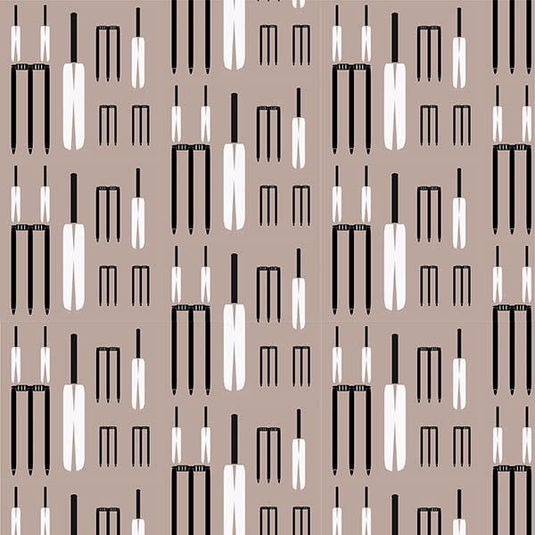 Cricket Wicket Wallpaper (champagne-pink) by ATADesigns