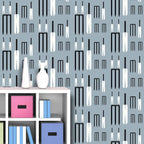 Cricket Wicket Wallpaper (pale-blue-grey) by ATADesigns