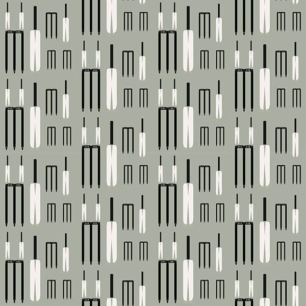 Cricket Wicket Wallpaper (pastel-green) by ATADesigns