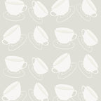 Cuppa Wallpaper (light-grey) vy ATADesigns
