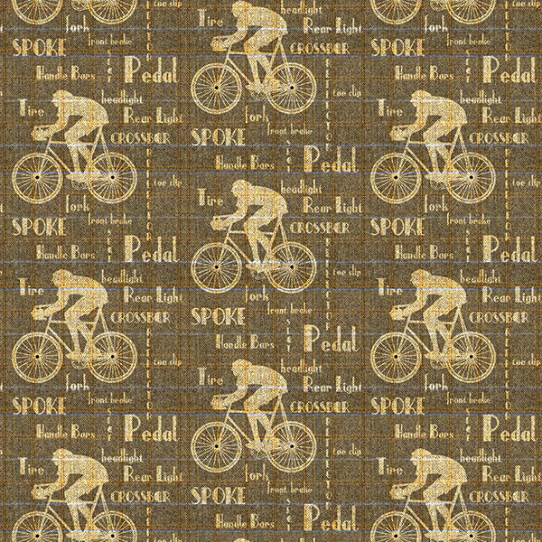Cyclist Wallpaper (dark-brown) by ATADesigns