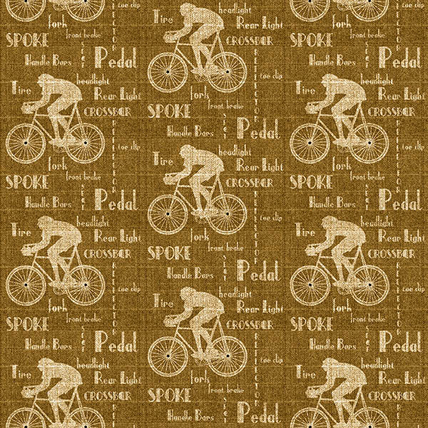 Cyclist Wallpaper (golden-brown) by ATADesigns