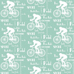 Cyclist Wallpaper (spearmint) by ATADesigns