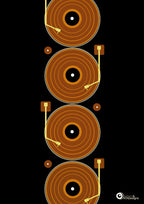 Decks Retro Art Print (tan)