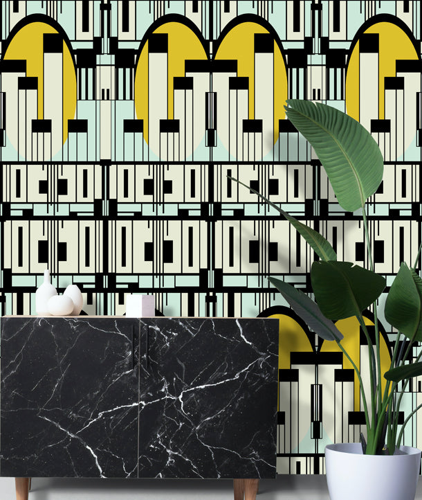 Deco Scrapers Art Deco (golden-yellow)